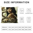 thumbnail image 5 of YINGXI  Snake Pillow Covers Snake Gifts for Girls Snake Lovers, Snake Decor for Home Bedroom, Just a Girl Who Loves Snakes 24x24in, 5 of 5