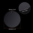 thumbnail image 2 of Uxcell 20 Pack Acrylic Circle Blanks 6" Round Disc Ornaments with Hole for DIY Keychain Project Crafting Clear, 2 of 6