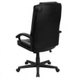 thumbnail image 3 of Flash Furniture High Back Black LeatherSoft Executive Swivel Office Chair with Arms, 3 of 4