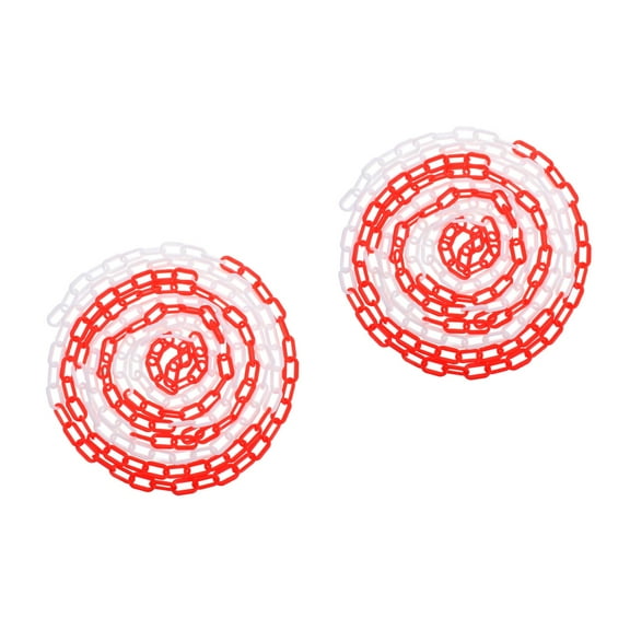 MLINS 2pcs Versatile Plastic Chain For Traffic Delineation Safety Barrier Traffic Caution Chains Safety Barrier Chain Security Chain Safety Chain For Crowd Control