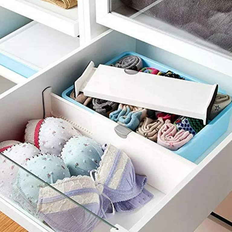 Lingerie Organizer for Women - Innerwear Wardrobe 13 Compartment Household  Storage Box, Cupboard Drawer Closer Storage for