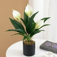 thumbnail image 6 of Travelwant Artificial Flower Calla Lily Silk Plant Fake Bonsai Flowers Greenery Plants for Indoor Outdoor Home Office Bedroom Table Centerpieces Party Decoration, 6 of 7