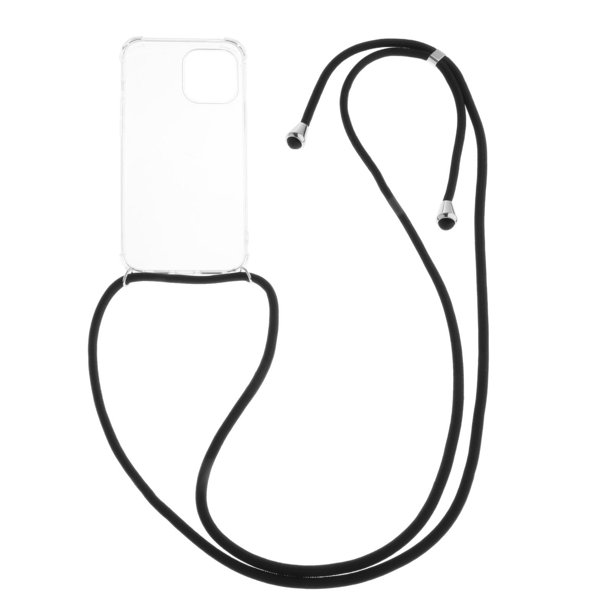 Caso de cuerpo cruzado para collar cubierta del teléfono móvil con correa de cordón, transparente TPU transparente tenedor de la cubierta suave Pro Max 6.7 Sunnimix cordón de la bolsa del teléfono