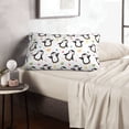 thumbnail image 6 of Lsque Colorful Hearts Penguin Pattern Pillow Case – Soft & Cozy Throw Pillow Cover, Hypoallergenic Cushion Case for Sleeping Women with Envelope Closure-20"x30", 6 of 6