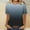 Black, variant on Summer Tops for Women Short Sleeve Gradient Color Round Neck T Shirt Gradient Color Spring Short Sleeve Shirts Beach Vacation Clothes Fashion Plus Size Tshirts for Teen Girls 2025 Black L