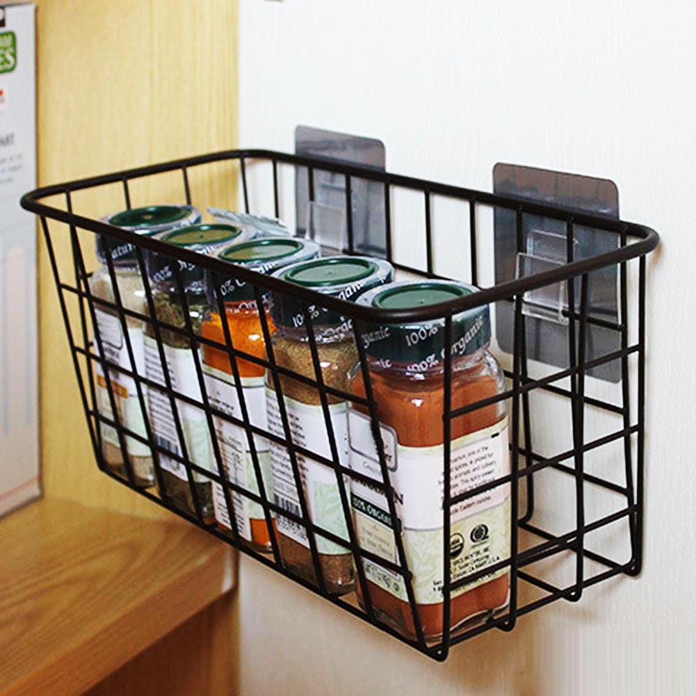 Bueautybox Wall Mounted Metal Wire Baskets for Kitchen Organization and Storage, Varying Sizes
