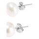 thumbnail image 4 of Pendientes de perlas de agua dulce de 9-10 mm para novias y bodas, 4 of 9