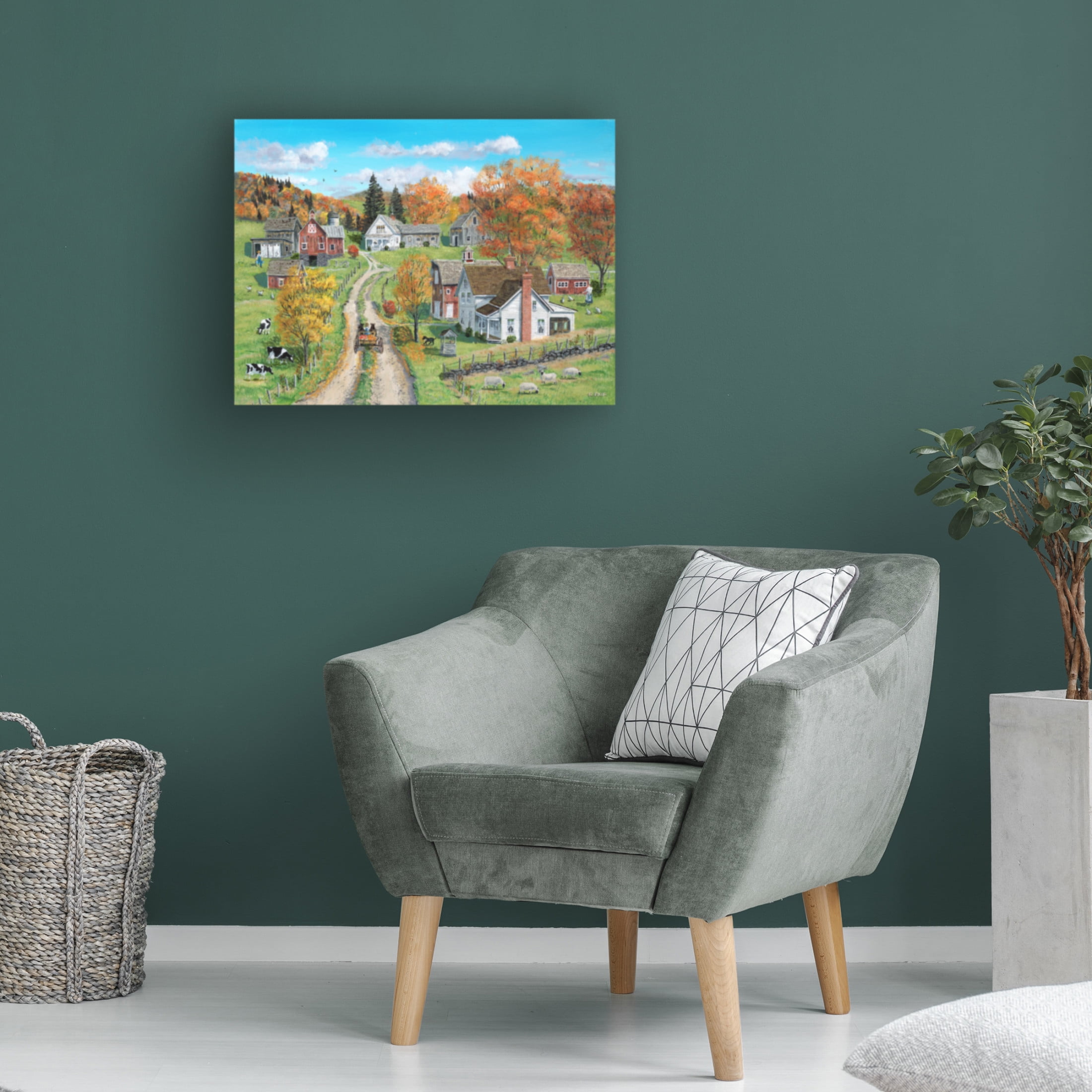 Canvas Wall Art - Bob Fair 'Harvest Time' Wall Art for Living Room, Bedroom, or Office Décor by Trademark Fine Art - 32 x 24 Inches