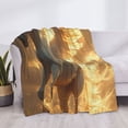 thumbnail image 3 of Fotbe Golden Winged White Horse Manta de Franela con Estampado, Manta Ultrasuave para Cama, Sofá, Auto, Hipoalergénica y Antibolitas-80"x60", 3 of 6