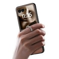 thumbnail image 2 of Dteck for Motorola Razr 2023 Case with Ring, Luxury Premium PU Leather Protective Phone Case Full Coverage Bling Diamond Ring Case for Motorola Moto Razr 40, Brown, 2 of 9