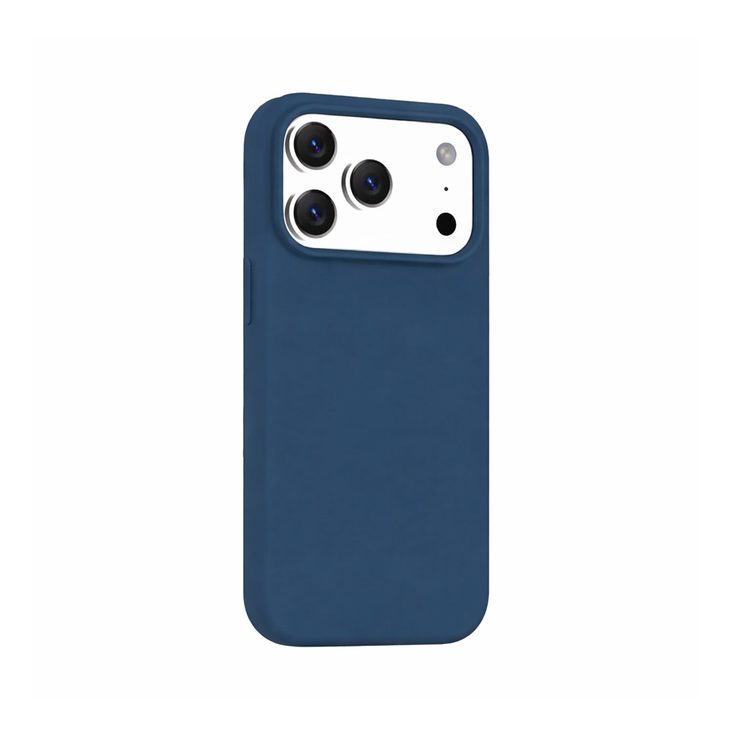 Magnetic Silicone Case Designed for iPhone 17 Pro - Dark Blue