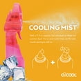 thumbnail image 3 of O2COOL Deluxe Handheld Battery Powered Water Misting Fan Pink - New 3.7 inch by 10.6 inch, 3 of 8