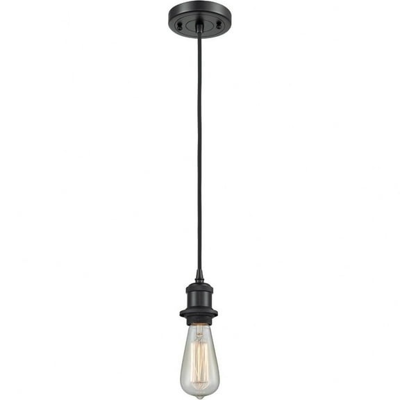 Innovations Lighting 516-1P Bare Bulb 1 Light 5" Wide Mini Pendant - Black