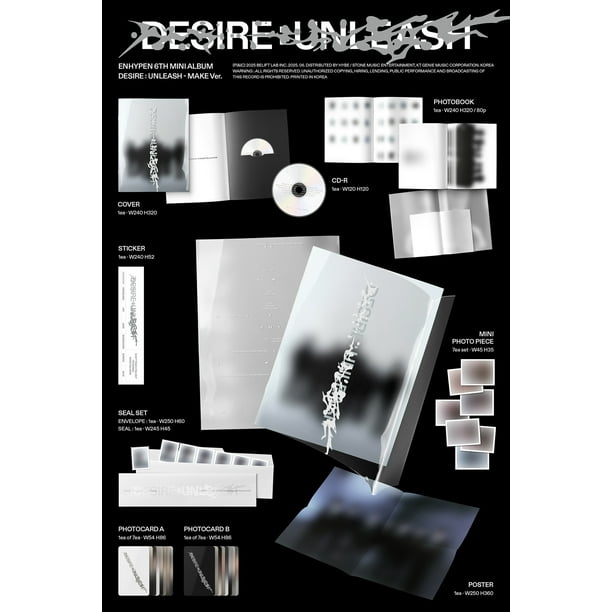 ENHYPEN - DESIRE : UNLEASH (MAKE Ver.) (Walmart Exclusive) - CD
