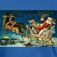 thumbnail image 3 of CafePress - Vintage Santa Sleigh T Shirt - Men's Fitted T-Shirt, 3 of 4