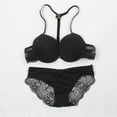 thumbnail image 1 of EIMELI Wuffmeow Womens Front Closure Lace Racer Back Racerback Push Up Bras Seamless Bra set, 1 of 6