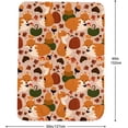 thumbnail image 5 of Fox Blanket, Cute Autumn Fox Fall Gifts for Women Adult Throw Blanket Bedding Room Decor Flannel Blanket Soft Plush Warm Fleece Blankets&Throws for Couch Living Room 60"x50", 5 of 6