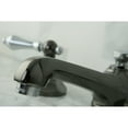 thumbnail image 6 of NS4467AL Water Onyx widespread lavatory faucet with brass pop-up drain, black nickel finish with chrome trim, 6 of 6