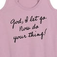 thumbnail image 3 of Instant Message - God, I Let Go. Now Do Your Thing - Women's Racerback Tank Top, 3 of 6
