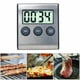 thumbnail image 1 of Aparato de cocina Mini despertador Temporizador Temporizador de cuenta regresiva de 24 horas para cocinar Estudio Deporte Reunión Estacionamiento Medicina Acero inoxidable Plata, 1 of 5