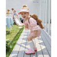 thumbnail image 3 of Toddler Barefoot Shoes, Wide Toe Box Zero Drop Sneakers for Boys & Girls, Hook-and-Loop Non-Slip Walking Shoes Pink T8, 3 of 7