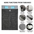 thumbnail image 6 of AYAOQIANG Double Sleeping Bag for Adult, Waterproof Sleeping Bag with 2 Pillows and 2 Eye Masks Size XL, 6 of 7
