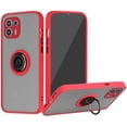 thumbnail image 1 of Kaleidio Case For Motorola Edge 20 Lite [Frost Hybrid] Lightweight Slim Fit [Magnetic Ring Stand] Skin Cover [Smoke/Red], 1 of 3