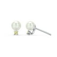 thumbnail image 1 of Freshwater Pearl with Birthstone Stud Earrings, 1 of 2
