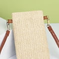 thumbnail image 3 of Summer Women Mini Straw Crossbody Bolsas Tejidas La Billetera Del (beige Sin Hebilla), 3 of 9