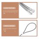 thumbnail image 3 of TEHAUX 5Ud Accesorio De Cable Para De Puerta Exterior Con Anticaída Negro, 3 of 8