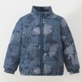 thumbnail image 5 of Ulitacool Coat For Boys Winter Zipper Jacket Long Sleeve Cartoon Prints Hooded Windproof Outwear Little Boys Retro Clothing Navy, 5 of 8