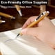 thumbnail image 3 of 10 Pieces Bamboo Pens for Journaling, Blue Ink Ballpoint Pens and Refills, Retractable Wooden Pens, Office Products Pens, 3 of 5