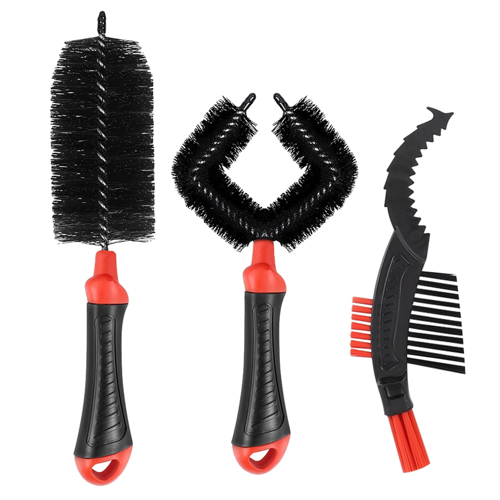 3 PCS Bicycle Chain Cleaning Set Bike Brush Frame Brush Chain Brush