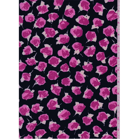 Black/Pink Rose Activewear, Fabric By the Yard - Walmart.com