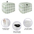 thumbnail image 5 of Sage Green Buffalo Check Toaster Cover 2 Slice, Farmhouse Plaid Modern Geometric Dustproof Bakeware Oven Protector with Top Hook, Waterproof Small Kitchen Appliance Toasters Dust Cover, 12"x7.5"x8", 5 of 9