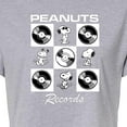 thumbnail image 3 of Peanuts - Snoopy Vinyl - Juniors Cropped Cotton Blend T-Shirt, 3 of 6