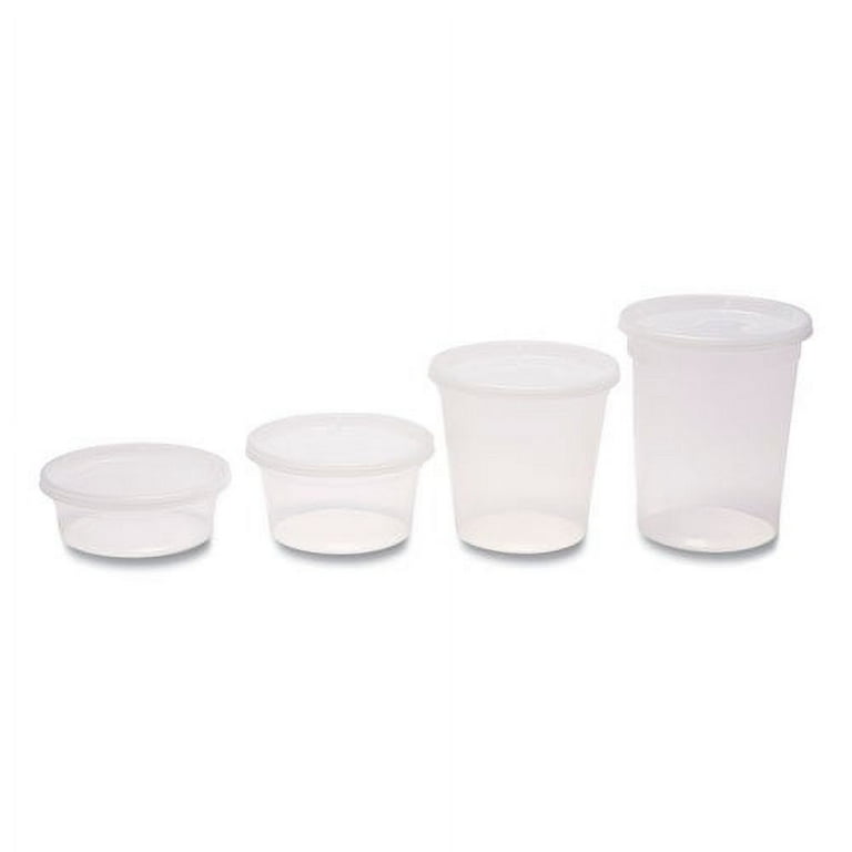 Plastic Deli Container with Lid, 8 oz, Clear, Plastic, 240/Carton Plastic Deli Container with Lid, 8 oz, Clear, Plastic, 240/Carton