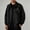Black, variant on Men's Jackets Big and Tall with Chest Pocket Jacket Style Workwear Flight Windbreaker Vintage Functional College Coat