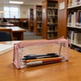 thumbnail image 1 of Ohmyroo Transparent PVC Pen Pouch Large Capacity Waterproof Stationery Bag For Office Professionals, 1 of 6