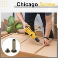 thumbnail image 6 of Uxcell 50set Chicago Screw M5 x 20mm 22mm Length Metal Phillips Nail Rivet Stud Screw Bolts Rivets Binding Post Screw for DIY Leather Belt Bag Craft Bookbinding, Bronze, 6 of 7