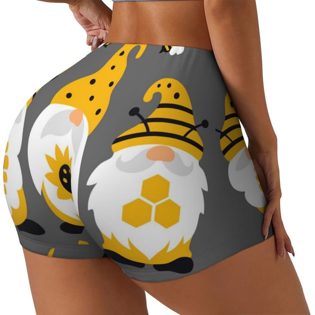 Fotbe Bee Kind Shorts Sin Costuras – Shorts Deportivos de Cintura Alta para Mujer, Elásticos para Gimnasio, Yoga, Running o Ciclismo-Large