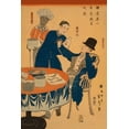 thumbnail image 2 of Utagawa, Sadahide 11x14 White Modern Wood Framed Museum Art Print Titled - Banquet at a foreign mercantile house in Yokohama (Yokohama ijin shoka shuen no zu), 1861, 2 of 4