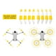 thumbnail image 4 of Para DJI Mini 3 Pro Drone Wing Fans Blades Props 8x Propeller (Blanco Amarillo), 4 of 9