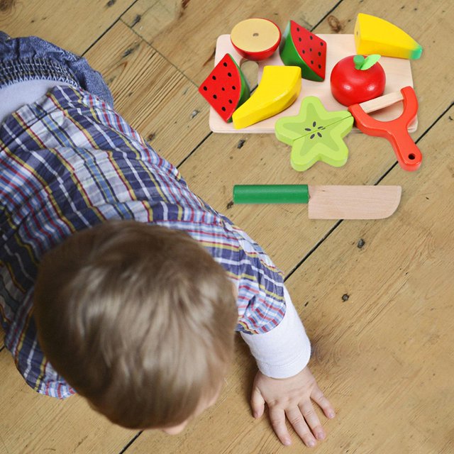 de , Comida, Cocina, Juguete, Cortar , Juguetes, Cocina, Plasyset, de Roles, de Y Verduras para de Cumplea B Baoblaze Juegos de simulación de juguetes