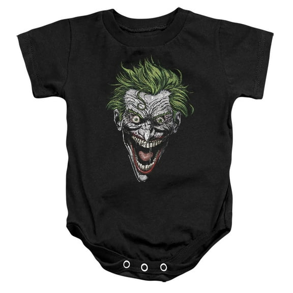 Batman Joker Unisex Infant Snap Suit for Baby (12 Months) Black