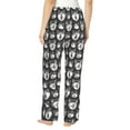 thumbnail image 3 of Naloa Husky Print Women’s Ultra-Soft Comfy Pajama Lounge Pants with Pockets & Drawstring, 3 of 8