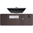 thumbnail image 1 of Cacoy 150x50cm Leather Extended Mouse Pad Long Desk Blotter Pad (Brown), 1 of 5
