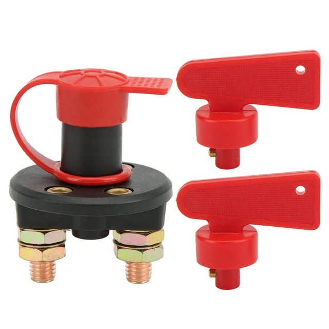 Kit de interruptor de desconexión de batería de coche, corte de alimentación, aislador, para vehículo, barco, CC 12 V-24 V