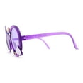 thumbnail image 3 of Womens Unicorn Rainbow Cloud Mod Oval Plastic Sunglasses Purple, 3 of 4