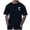 Black, variant on Krdevn Men's Summer Short Sleeve Round Neck T Shirt Coconut Tree Print Trend Down Shirt Top,XL